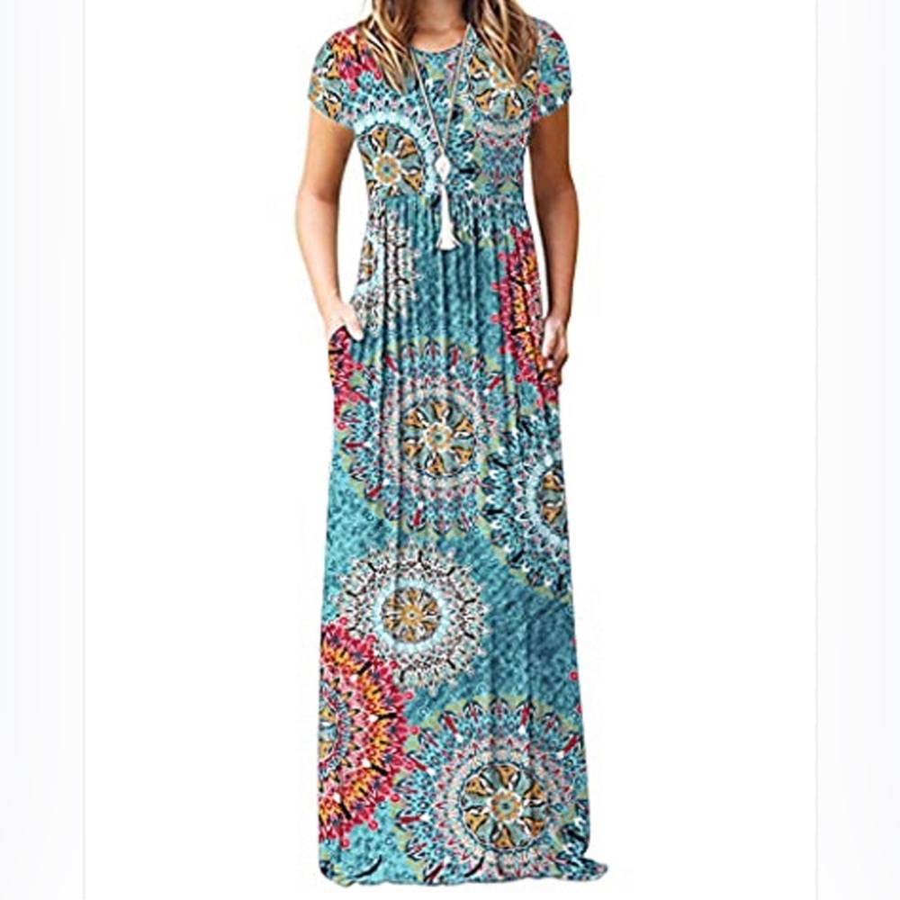 Dearcase Maxi Dress with Pockets, Size Small